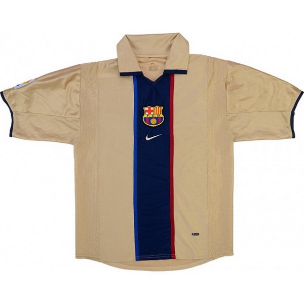 Authentic Camiseta Barcelona 2ª Retro 2001 2003 Amarillo